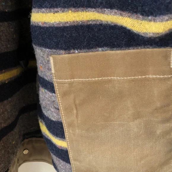 Flint and Tinder Wool Lined Waxed Trucker Jacket - Picture 8 of 12